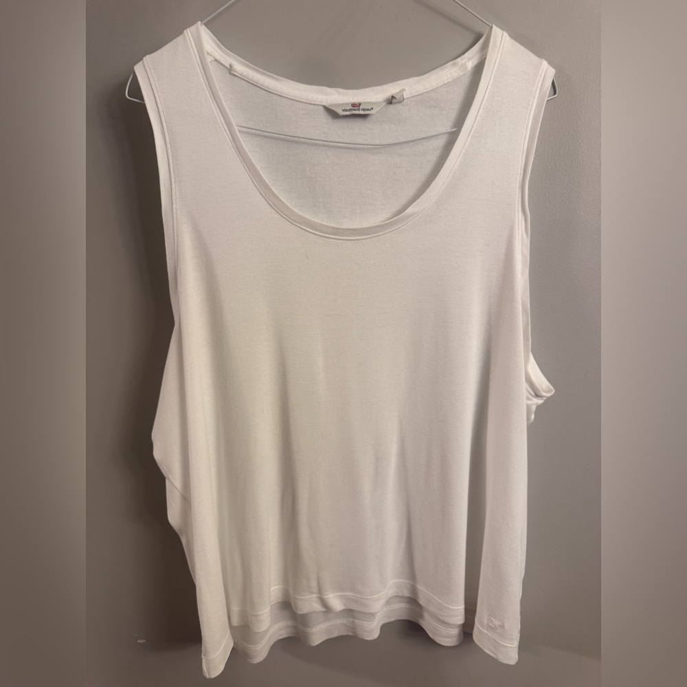 Vineyard Vines Classic White Tank Top.
